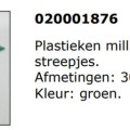 Plastieken millimeter lat met voelbare streepjes 020001876 - Afbeelding 1