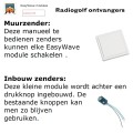 ELDAT Easywave Zender  aan de muur of inbouw - Afbeelding 1