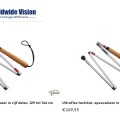 WORLDWIDEVISION Ultraflex taststok,5 delen met peervormige kunststof punt (2 afmeting) 061030/ 061050 - Afbeelding 2