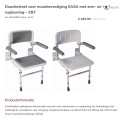 EASA Douchezit voor muurbevestiging EASA en vloersteun AD150803 / AD150802 - Afbeelding 2