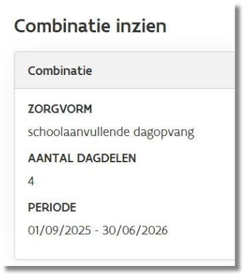 detail combinatie terbeschikkingstellingen Mijn VAPH